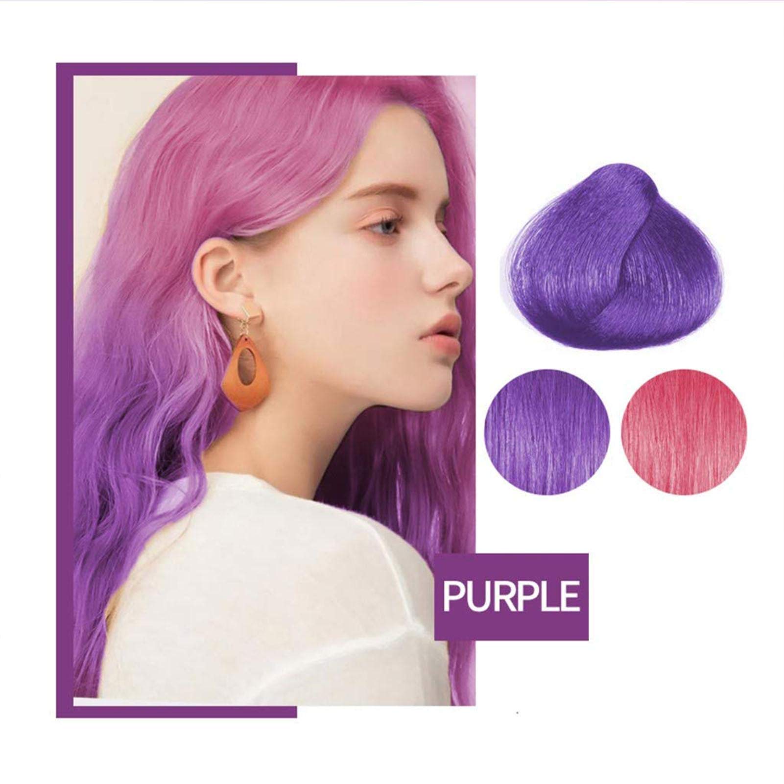 Amazon | 60MLカラーチェンジングヘアダイDIYテンポラリーヘアカラー
